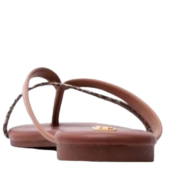 Strappy Sandals Snake Print Beige - Picture 2 of 4